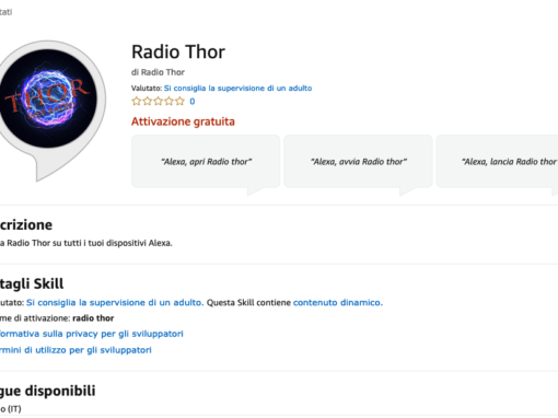 Amazon Alexa Skill – Radio Thor